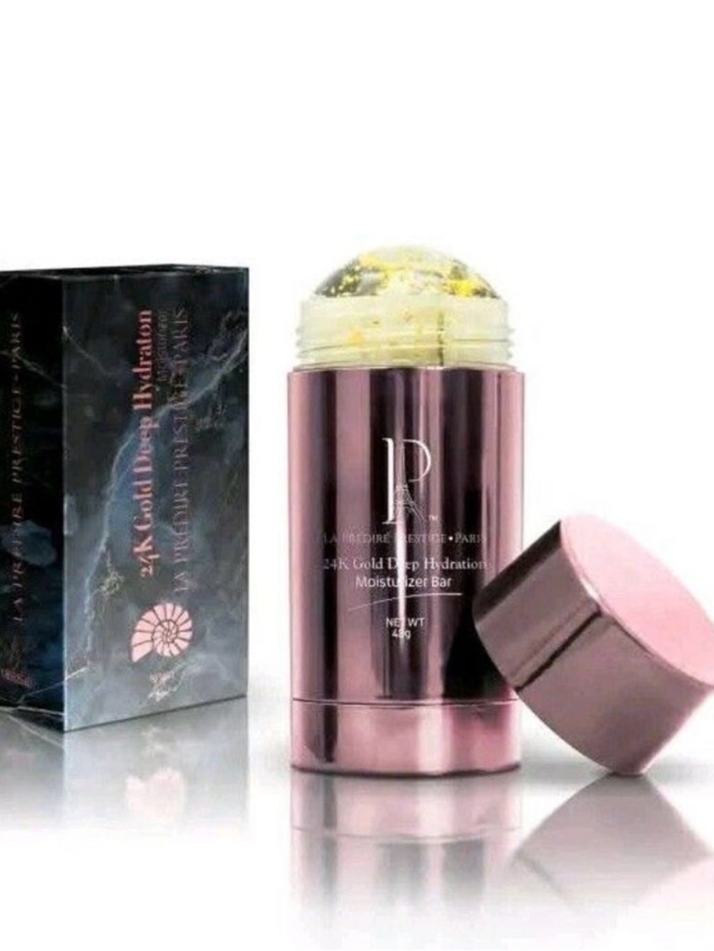 Radiant 24K Gold Deep Hydration Moisturizer Stick - Pink Metallic